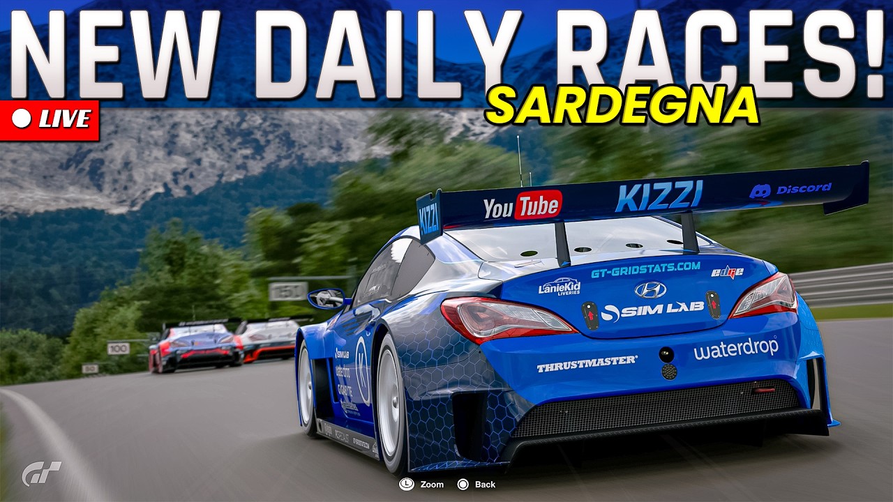 🔴 Gran Turismo 7: New Daily Races | Genesis Cup At Sardegna!