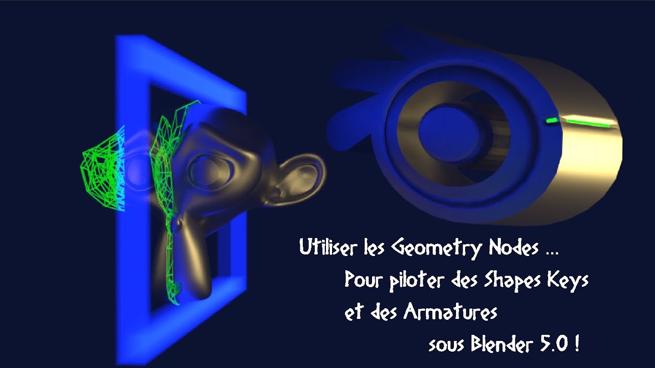 Utiliser les Geometry Nodes pour piloter les Shapes Keys et les ...