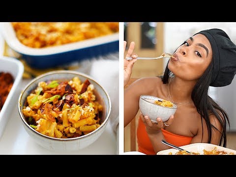 EPIC VEGAN MAC AND CHEESE RECIPE! vegan bacon bits! {soy free + oil free}