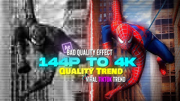 Low Quality & Low FPS tutorial | Tiktok trend | After Effects | BilloXD