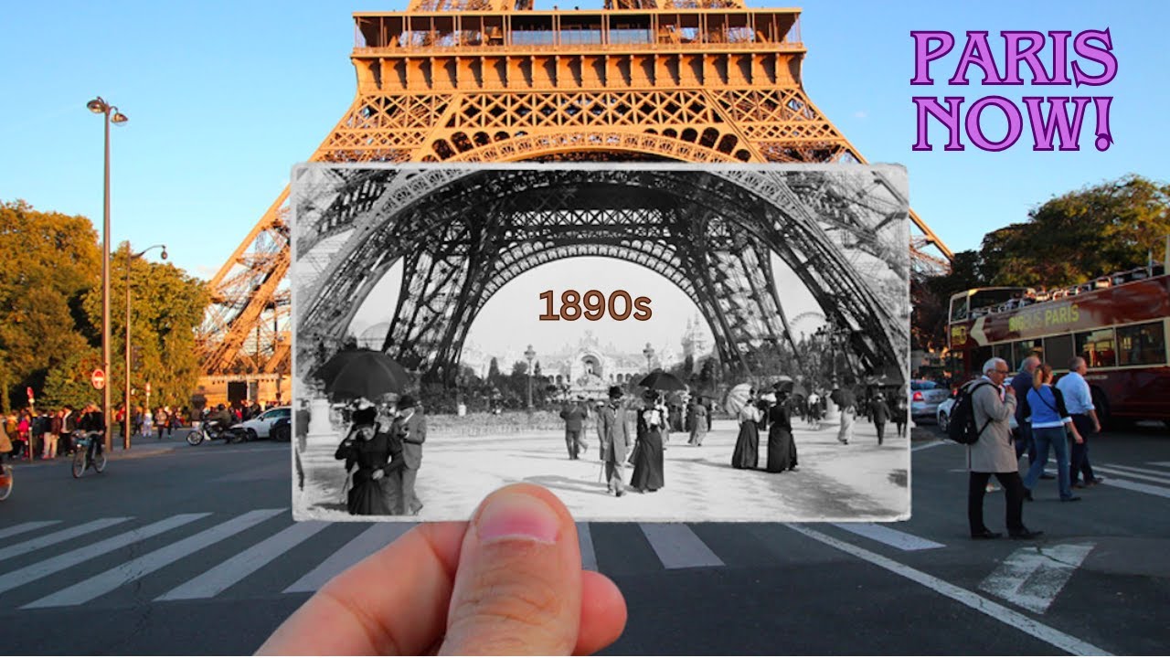 Paris 1890s VS Paris Now! | Rare old footage of Paris