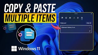 how to enable clipboard history in windows 11 - copy & paste multiple items | turn on copy history