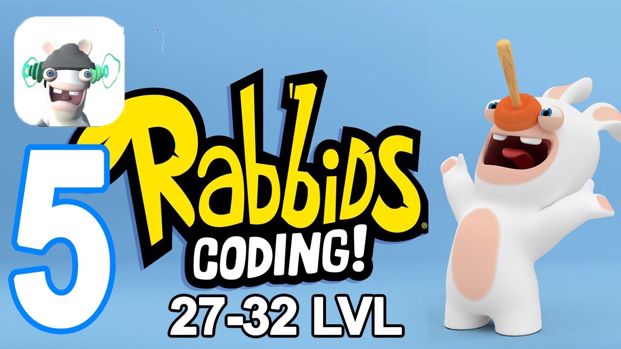 Rabbids Coding - Walkthrough Gameplay Part 5 - 27 28 29 30 31 32 Levels ...
