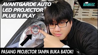 Review + Pasang Lampu LED Mini Projector RTD M8 di Honda Beat FI