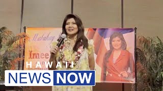 Sister of current Philippine president Bong Bong Marcos visits Honolulu