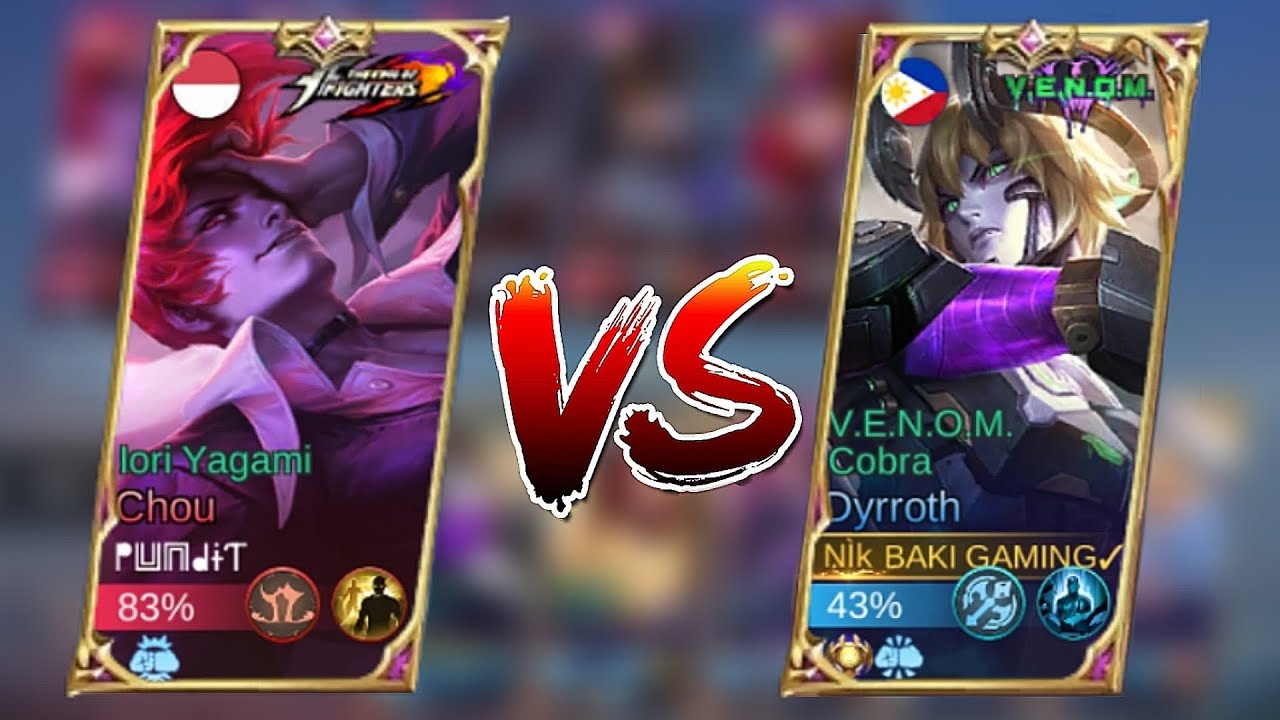 THIS CONTENT FOR DYRROTH USERS// EXP KING VS CHOU MLBB 