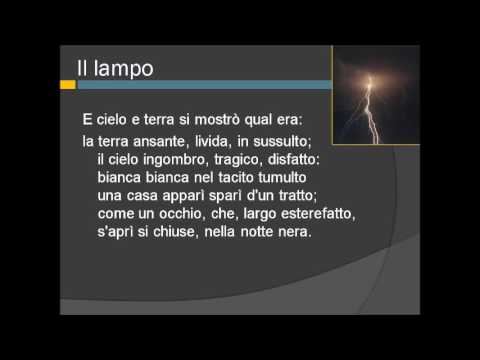 Temporale e Lampo di Giovanni Pascoli