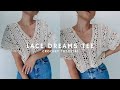 Jak zrobi koronkowy top na szydeku  lace dreams tee 