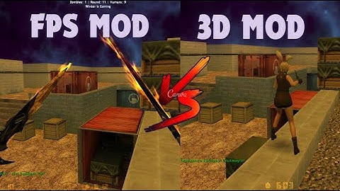 CS 1.6 ZOMBIE ESCAPE FPS MOD VS 3D MOD 🔥