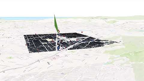 ArcGIS 3D Scene (LiDAR Building Footprints)