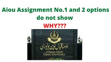 AIOU Assignment 1 and 2 Option Not Available in LMS Portal | LMS Aaghi Portal | AIOU Help Corner