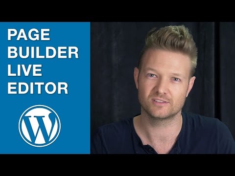Page Builder's Live Editor
