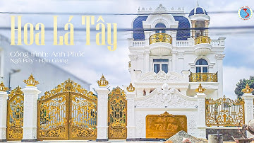 Công trình  cổng nhôm đúc mẫu Hoa Lá Tây tại Ngã Bảy Hậu Giang #xaynha  #congnhomducgiare