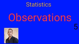 #observation definition in statistics