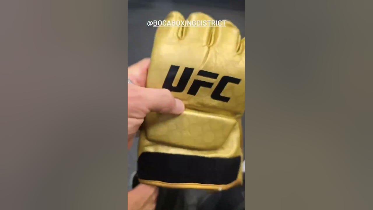 Dustin Poirier Gets a Pair of New UFC Gloves YouTube