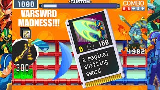VarSwrd Elemental Combo DEMOLISHES Enemies!!!  MMBN3
