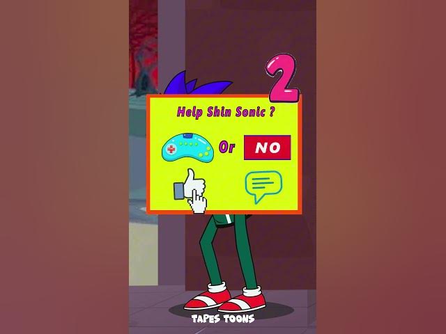 Outline Video Shin Sonic Walled up with a Tetris game