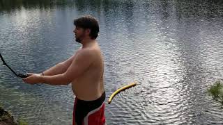 Camping swim jump2