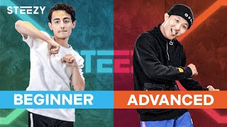 Beginner vs. Advanced Dancer – 2 Levels of Dancers Take The Same Class | STEEZY.CO