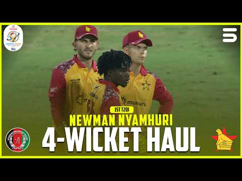 Newman Nyamhuri 4-Wicket Haul | Afghanistan vs Zimbabwe | Match 01 | T20I Series 2026 | ACB | M9T1J