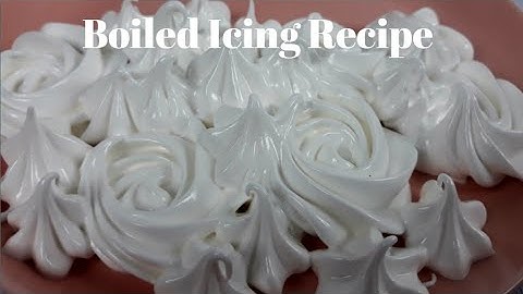 Boiled Icing Recipe | How To Make Boiled Icing | Cake Decorating Cream With 2 Ingredients