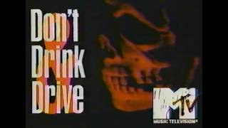 "Don't Party With Death" Don't Drink and Drive PSA | MTV (1990) | Off-Air Recording VHS Rip