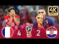 France 4 2 Croatia Final World Cup 2018 FHD حفيظ الدراجي 