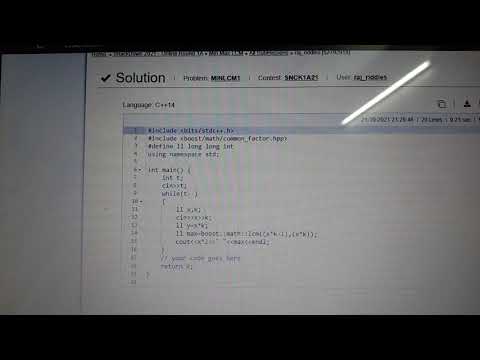 Codechef SnackDown 2021 Round 1A #minmaxLCM