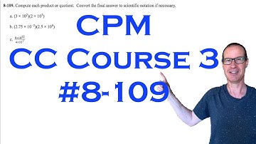 CPM CC3 Chapter 8 Problem 109