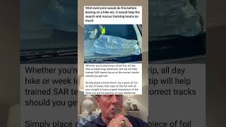 Wish Everyone Would Do This Before Leaving On A Hike, It Would Help The Search And Rescue Teams.