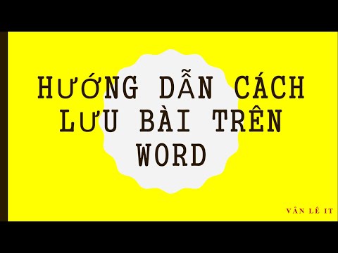 Video: Cách Lưu Thư đi