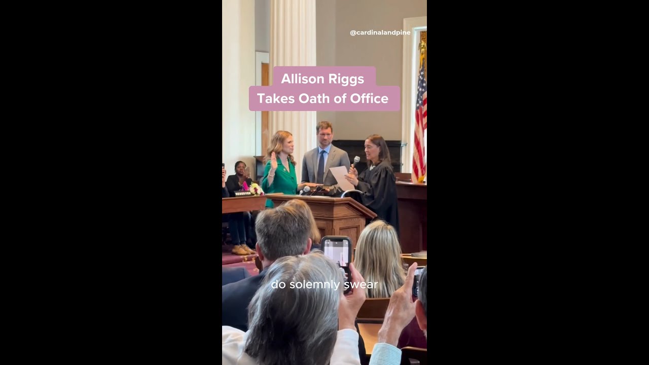 Allison Riggs Takes Oath of Office
