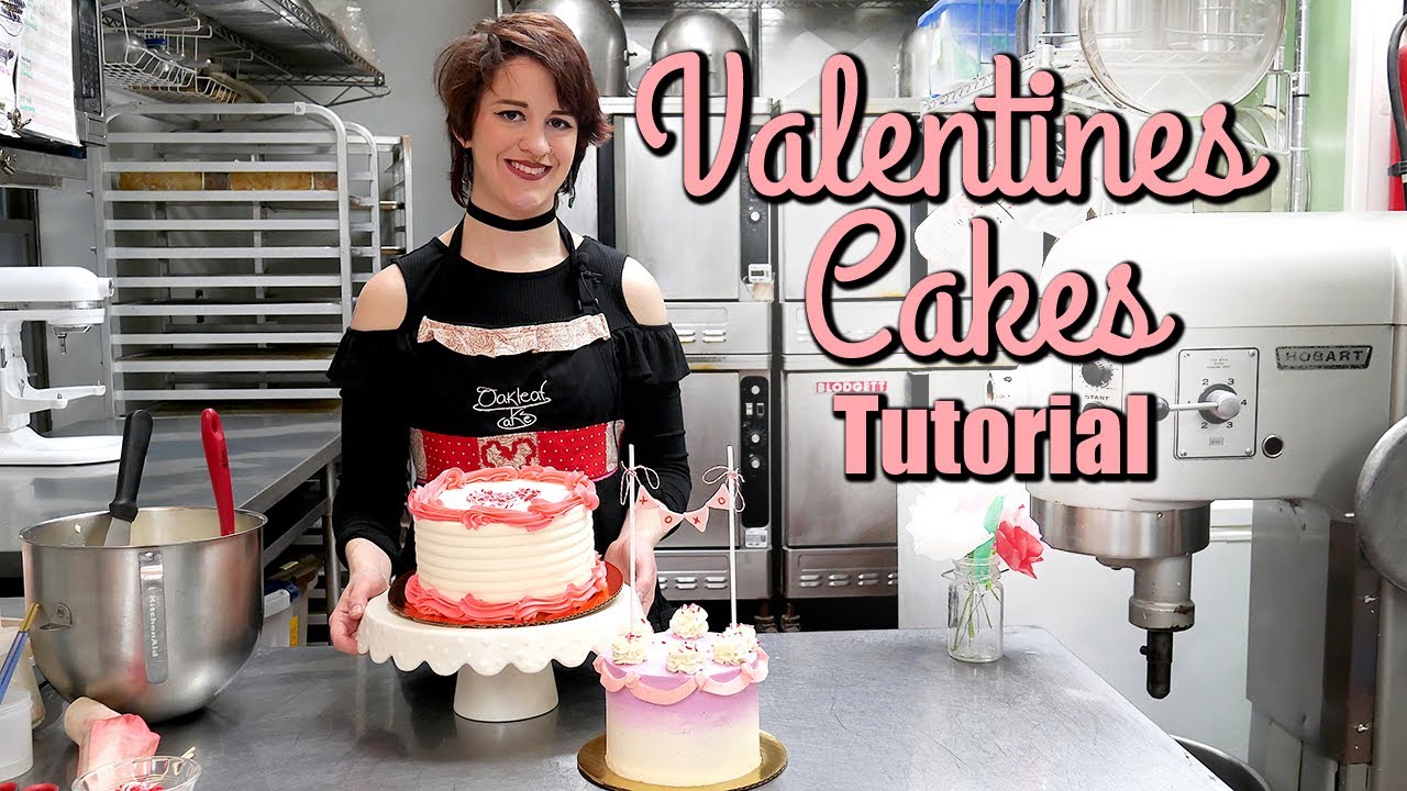 Как украсить два простых торта ко Дню святого Валентина