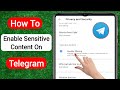 How To Enable Sensitive Content on Telegram 2023 (Android & ios) | Sensitive Content Telegram