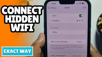 How to Connect to Hidden WiFi on Iphone | Full Guide