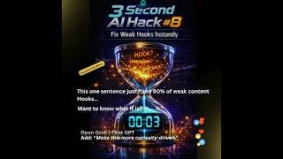 3 Second AI Hack #8 Fix Week Hooks Instantly