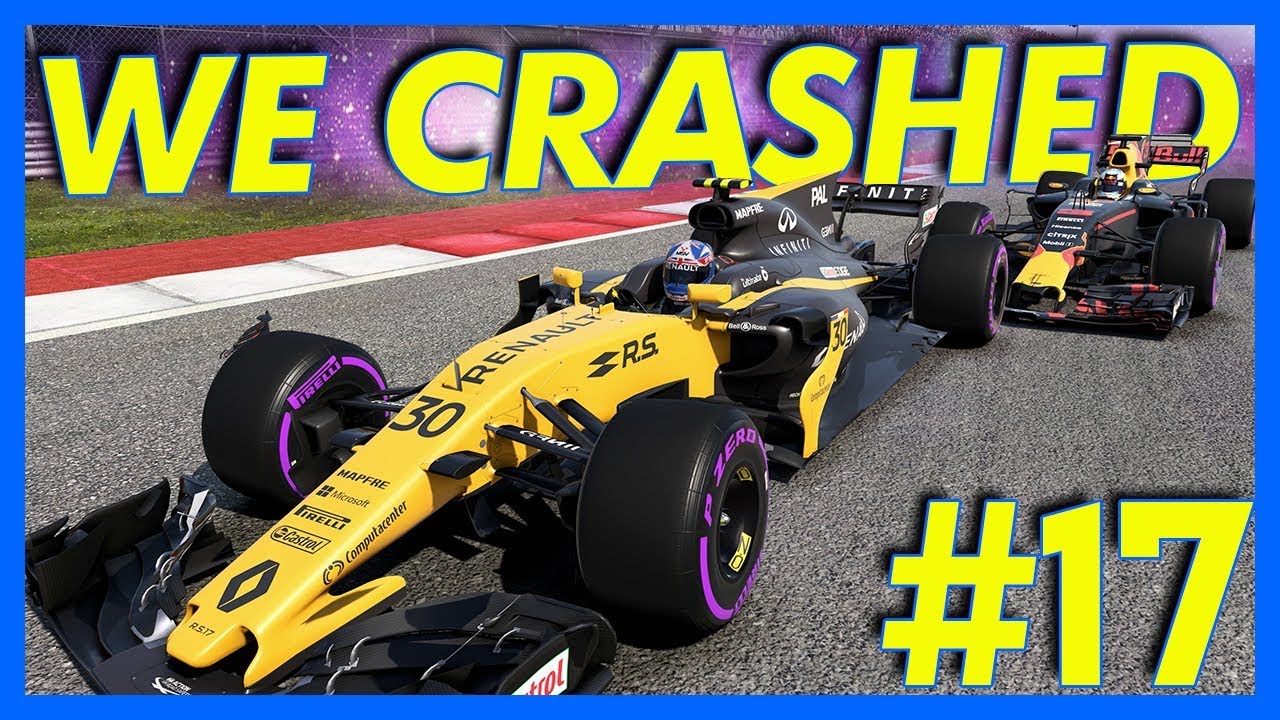 F1 2017 Career Mode Gameplay : WE CRASHED!! (Part 17)