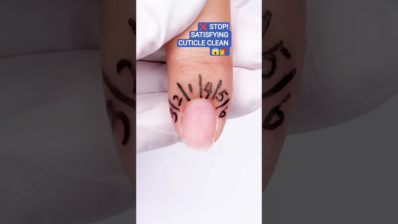 STOP SCROLLING ❌ Cuticle Cleaning Satisfying AF 😱💅 | Nail Prep Magic