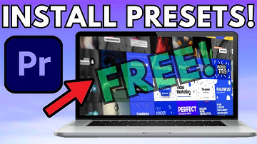 How To Install Presets Plugins in Adobe Premiere pro