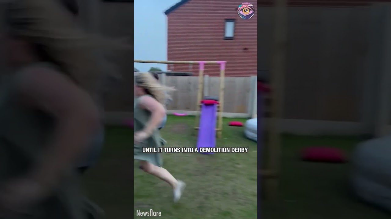 Backyard race turned domestic disaster 🏁