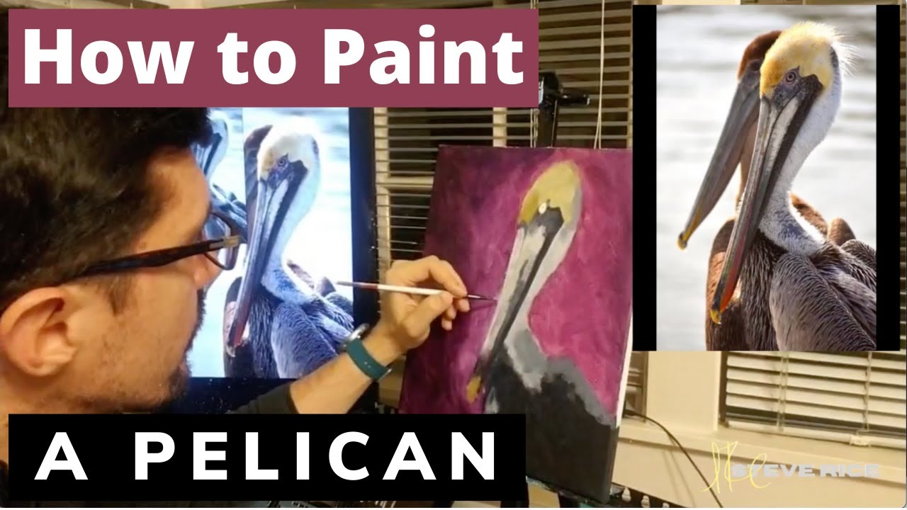 LIVESTREAM: Painting a Pelican • Paint Party Livestream  - Ep 21 - Learning to Paint on YouTube