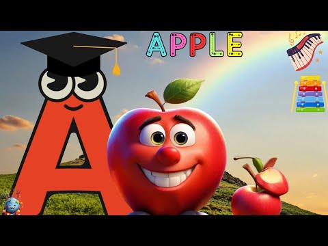 Abc Phonic Song - Toddler Learning Video Songs, A For Apple, Nursery Rhymes, Alphabet Song For Kids