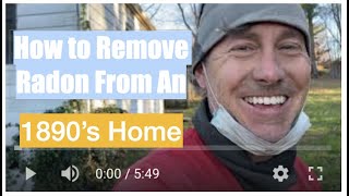 1890's House: 1 Radon System treating 2 Zones   HD 720p