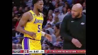 Malik Beasley On Fire Against the Pelicans! Lakers vs Pelicans. Hitting Every Three!