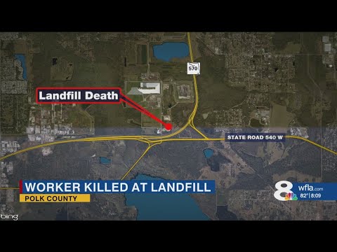 Man in porta-potty crushed by bulldozer at Polk County landfill, deputies say