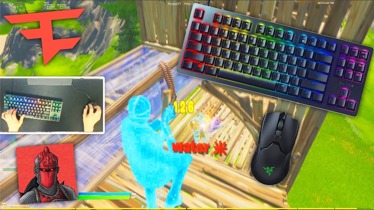 Razer Huntsman TE Fortnite (FaZe Martoz's Keyboard) 🤩Smooth 240FPS 4K Gameplay YouTube
