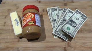 You Have PB, a Stick of Butter & $6 For 3 Days | How Do You Survive? | Extreme Grocery Budget screenshot 1