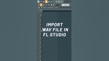 How to Import wav file in FL Studio #shorts  #flstudio