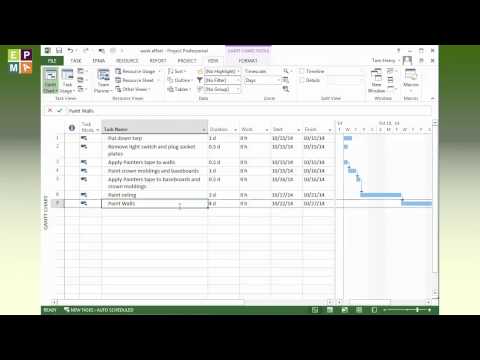 Estimating Work Effort and Duration in Microsoft Project by EPMA