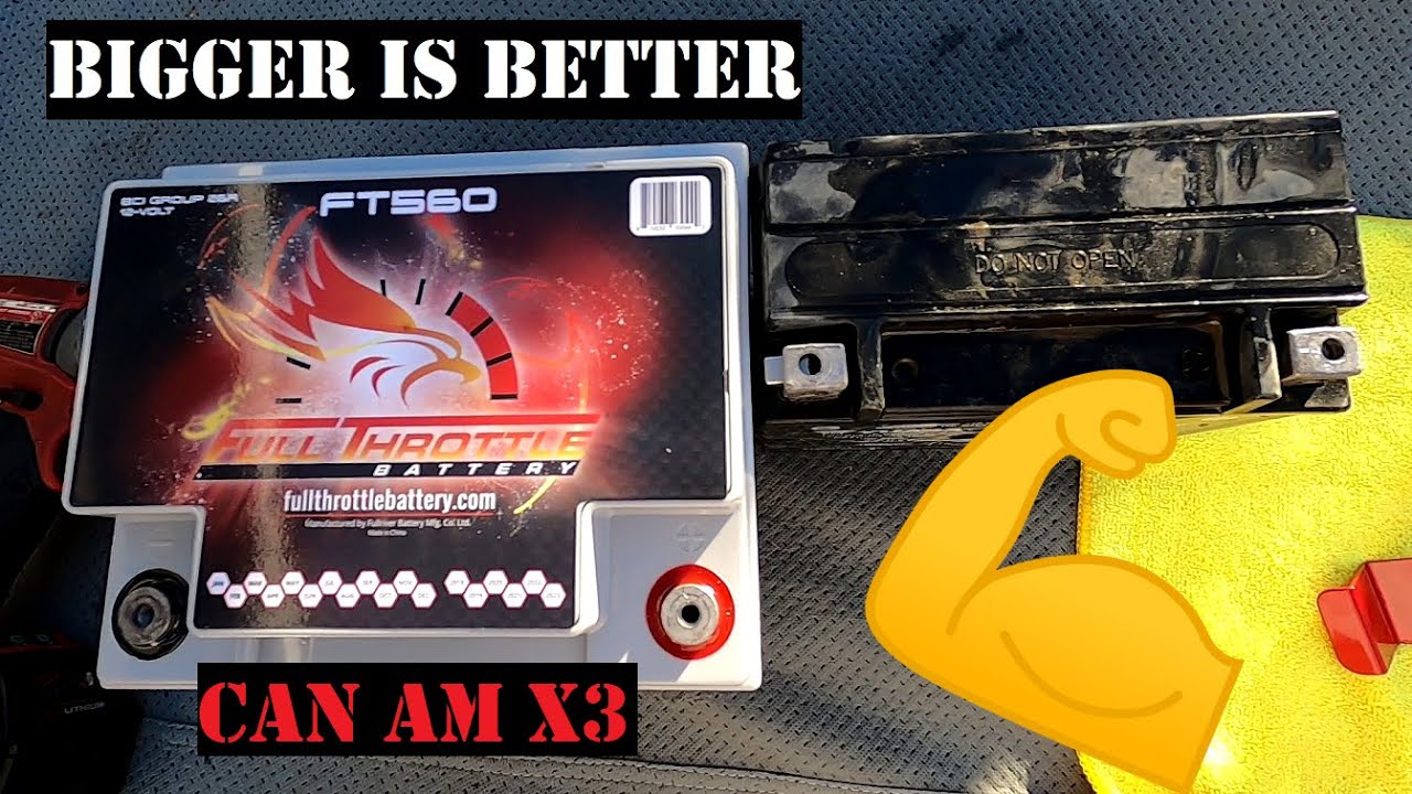 Big Battery Kit for Can Am X3 EP 123 YouTube